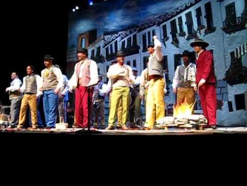 Comparsa "De Piel Morena" - Carnaval de Málaga 2012